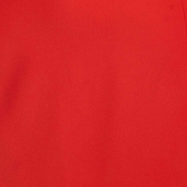 مملوكة مسبقًا Alexander McQueen Orange Crepe Pencil Skirt L