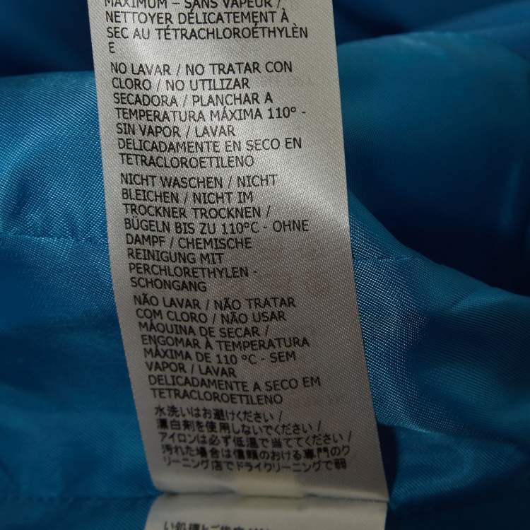 Pre Owned Alexander McQueen Blue Double Breasted Wool Blazer M