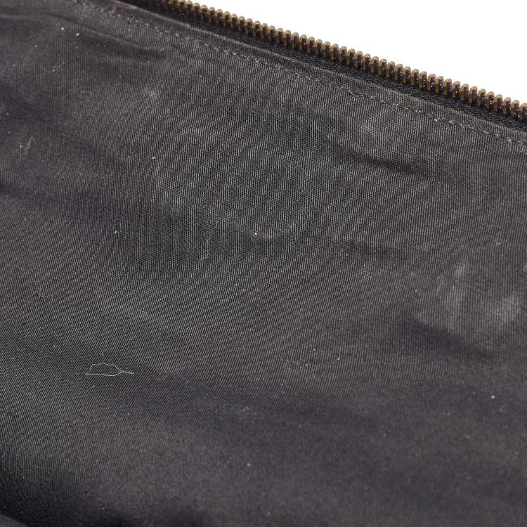 Pre Owned Alexander McQueen Black Laser Cut Leather Novak Satchel