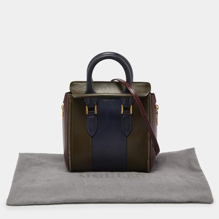 Pre Owned Alexander McQueen Multicolor Leather Mini Heroine Bag