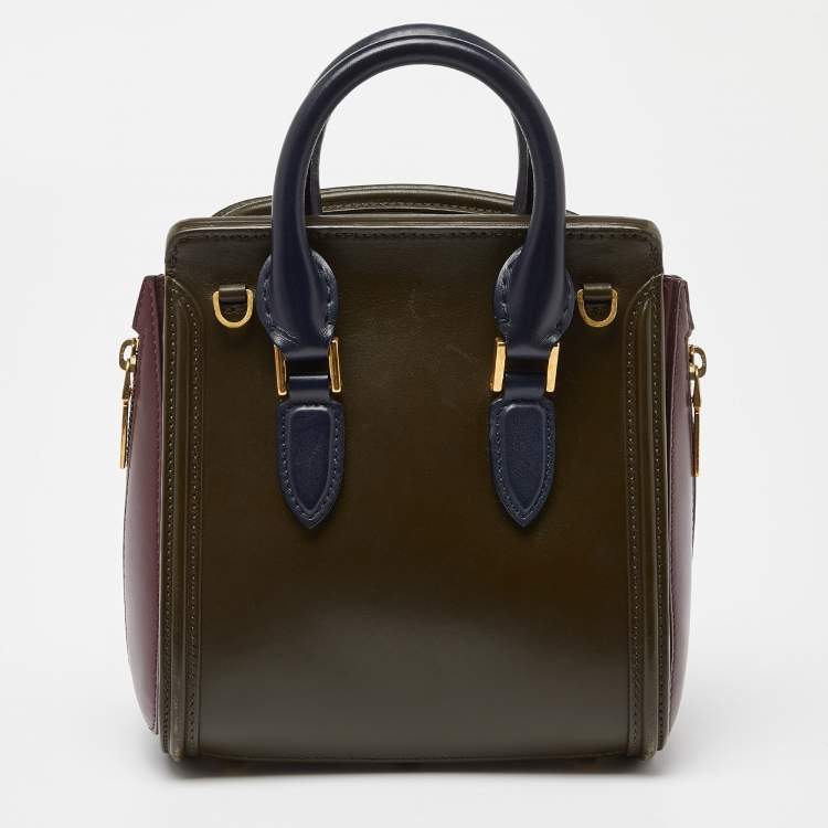 Pre Owned Alexander McQueen Multicolor Leather Mini Heroine Bag