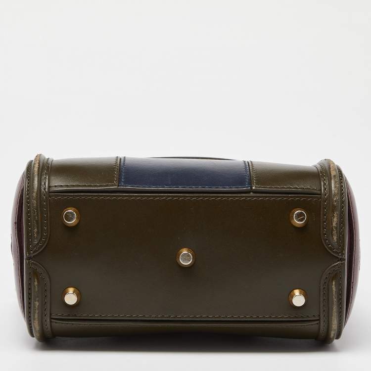 Pre Owned Alexander McQueen Multicolor Leather Mini Heroine Bag