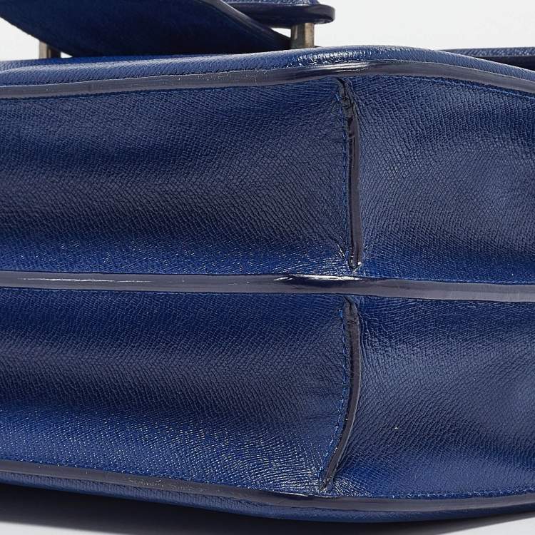 Pre Owned Alexander McQueen Blue Leather Heroine Shoulder Bag