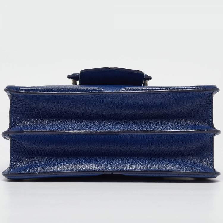 Pre Owned Alexander McQueen Blue Leather Heroine Shoulder Bag