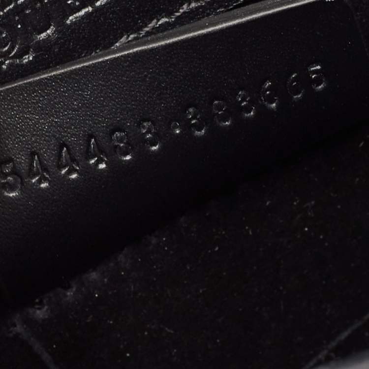 Pre Owned Alexander McQueen Black/Pink Leather and Croc Embossed Detail Small Heroine Top Handle Bag