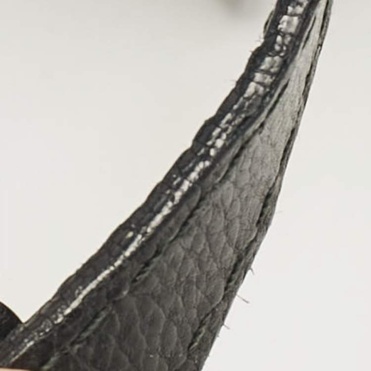 Pre Owned Alexander McQueen Black Calfhair and Leather Wicca Crossbody Bag
