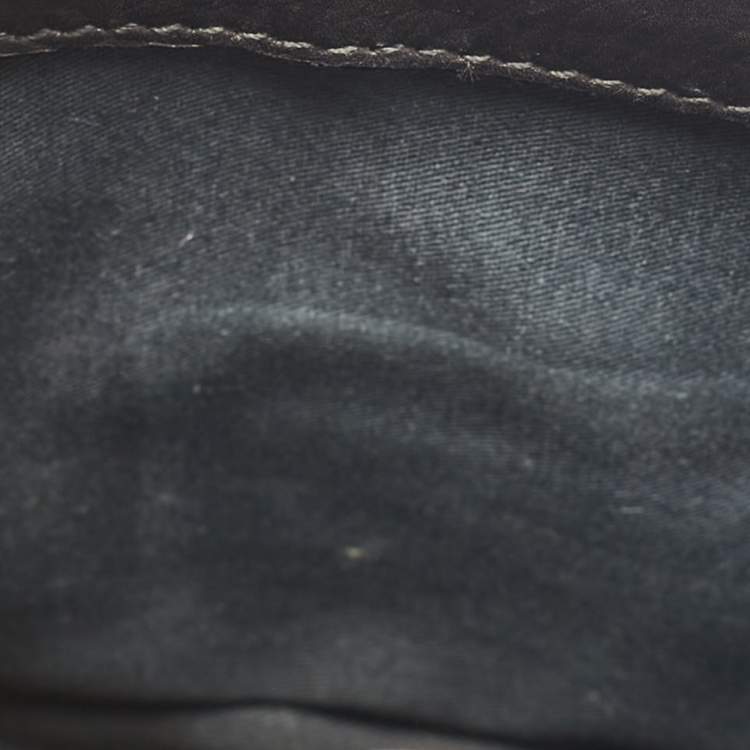 Pre Owned Alexander McQueen Black Calfhair and Leather Wicca Crossbody Bag