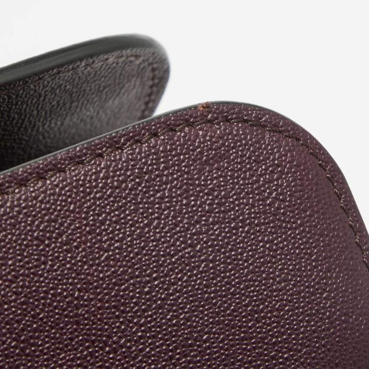 Pre Owned Alexander McQueen Burgundy Leather Heroine Open Tote