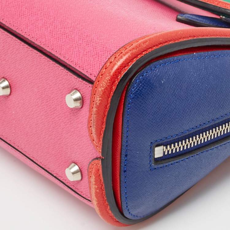 Pre Owned Alexander McQueen Multicolor Leather Mini Heroine Bag