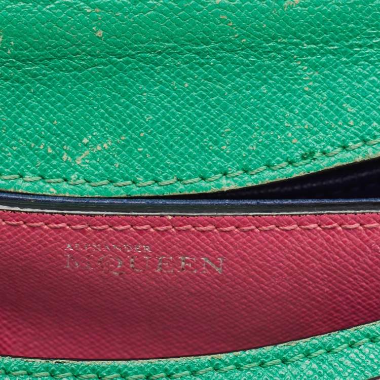 Pre Owned Alexander McQueen Multicolor Leather Mini Heroine Bag
