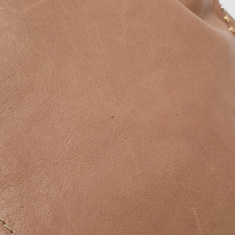 Pre Owned Alexander McQueen Beige Leather Large Studded De Manta Tote