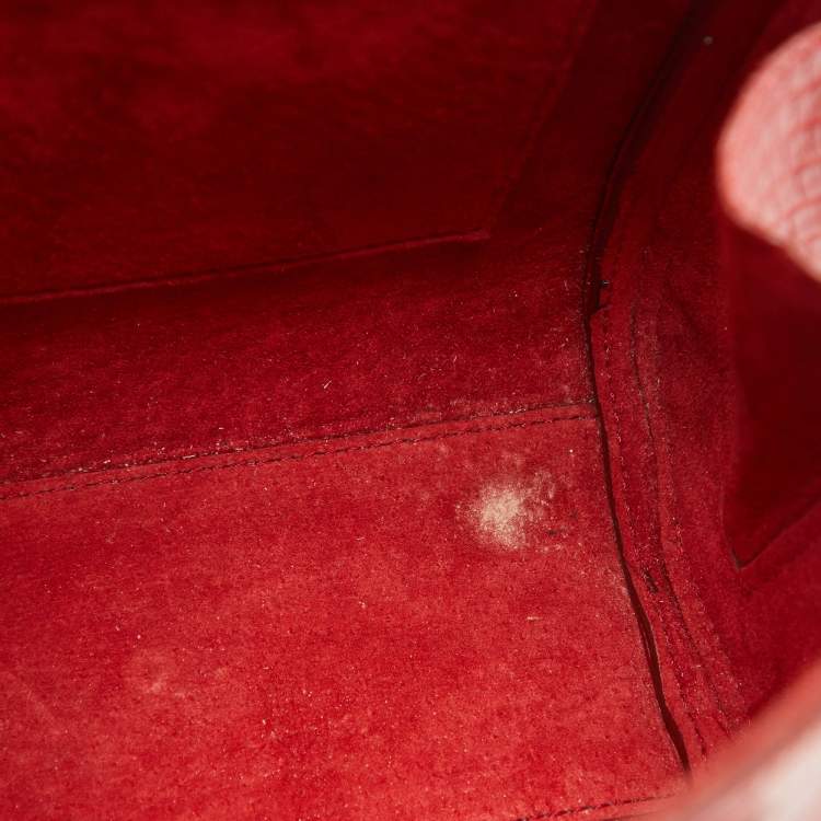 Pre Owned Alexander McQueen Red Lizard Heroine Satchel
