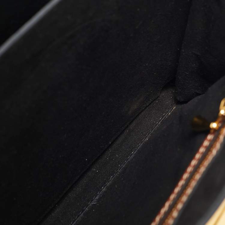 Pre Owned Alexander McQueen Brown Leather and Suede Flap Crossbody Bag