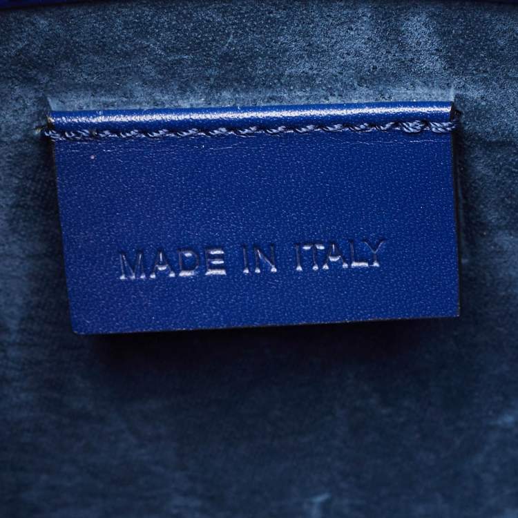 Pre Owned Alexander McQueen Blue Leather Medium Heroine Satchel