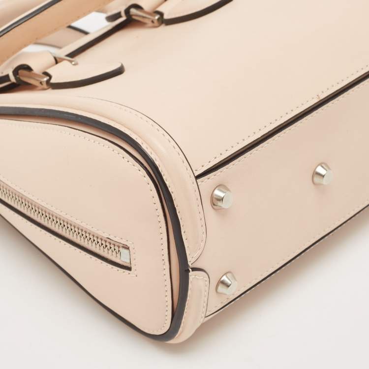 Pre Owned Alexander McQueen Beige Leather Mini Heroine Shoulder Bag