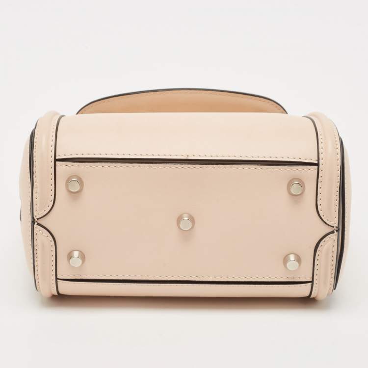 Pre Owned Alexander McQueen Beige Leather Mini Heroine Shoulder Bag
