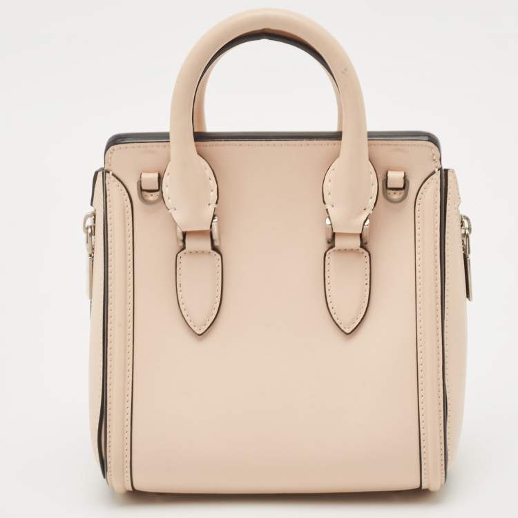 Pre Owned Alexander McQueen Beige Leather Mini Heroine Shoulder Bag