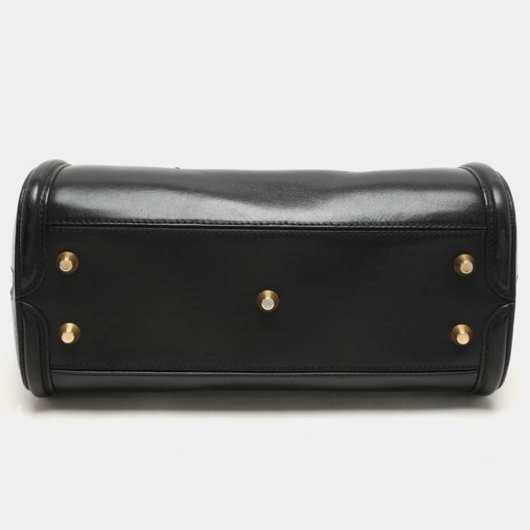 Pre Owned Alexander McQueen Black Leather Medium Heroine Satchel
