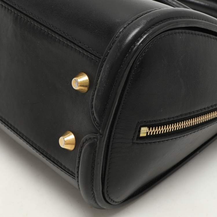 Pre Owned Alexander McQueen Black Leather Medium Heroine Satchel