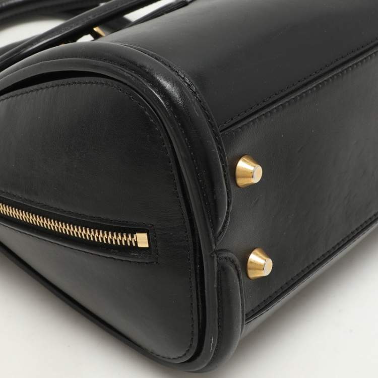 Pre Owned Alexander McQueen Black Leather Medium Heroine Satchel
