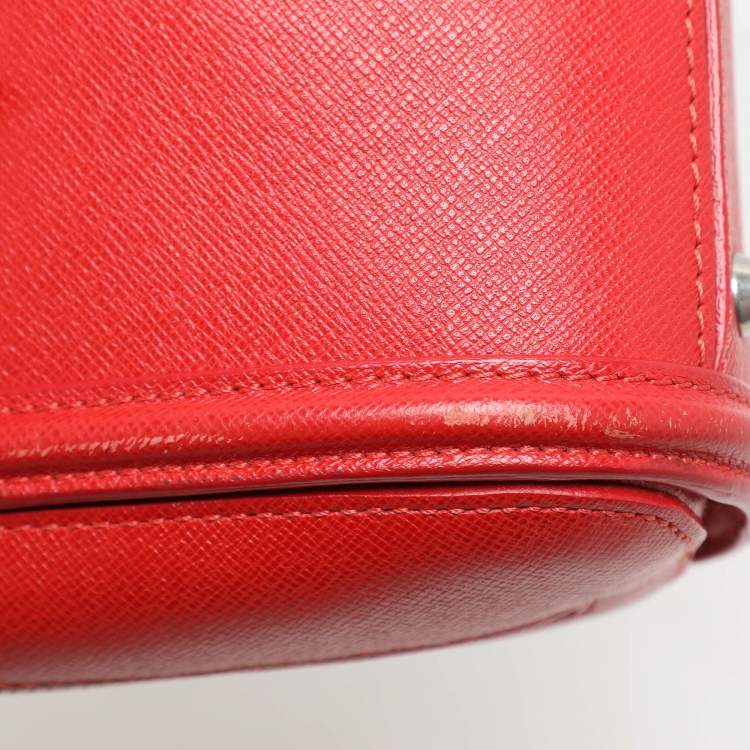 Pre Owned Alexander McQueen Red Leather Mini Heroine Satchel