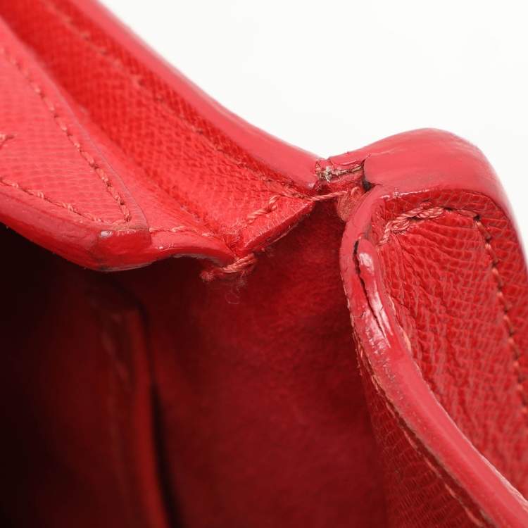 Pre Owned Alexander McQueen Red Leather Mini Heroine Satchel
