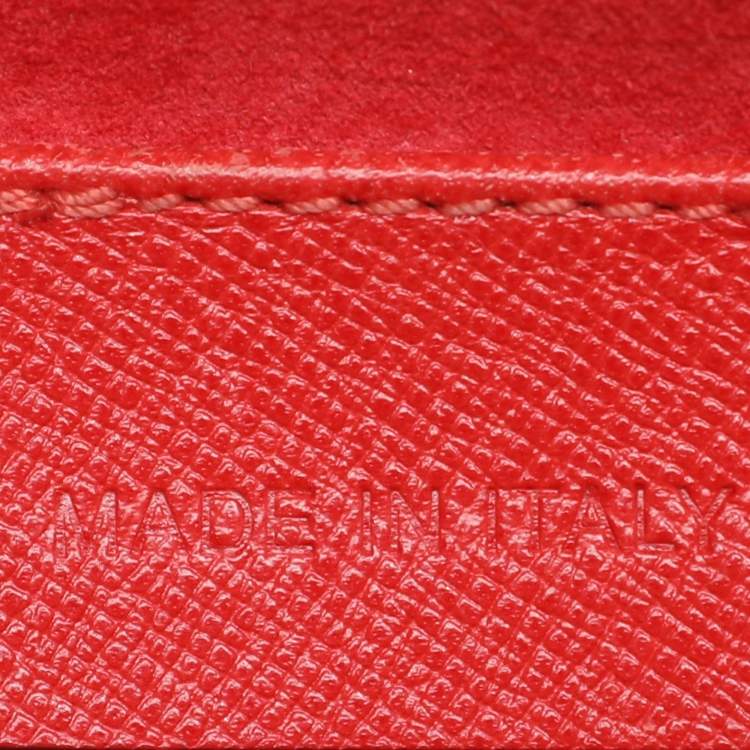 Pre Owned Alexander McQueen Red Leather Mini Heroine Satchel