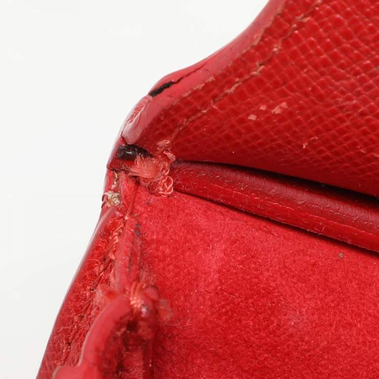Pre Owned Alexander McQueen Red Leather Mini Heroine Satchel