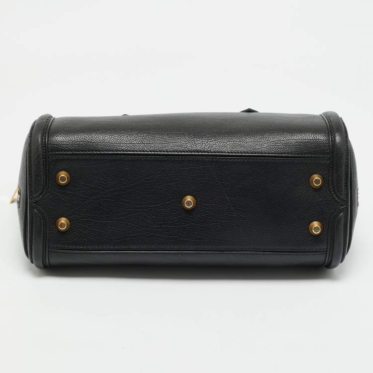 Pre Owned Alexander McQueen Black Leather Medium Heroine Satchel