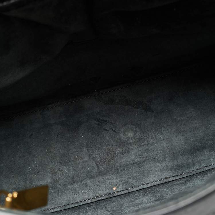 Pre Owned Alexander McQueen Black Leather Medium Heroine Satchel