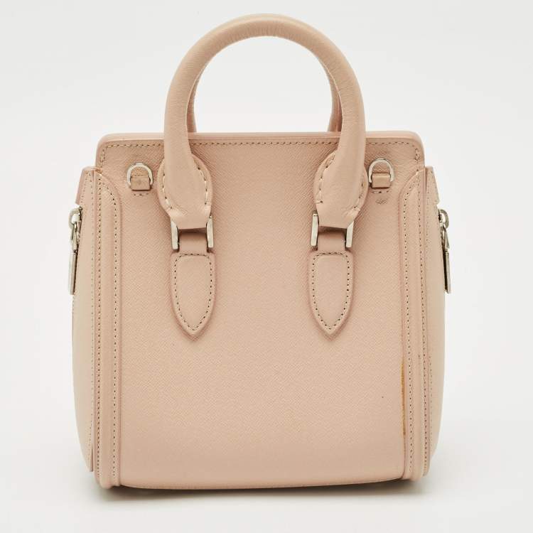 Pre Owned Alexander McQueen Beige Leather Mini Heroine Satchel