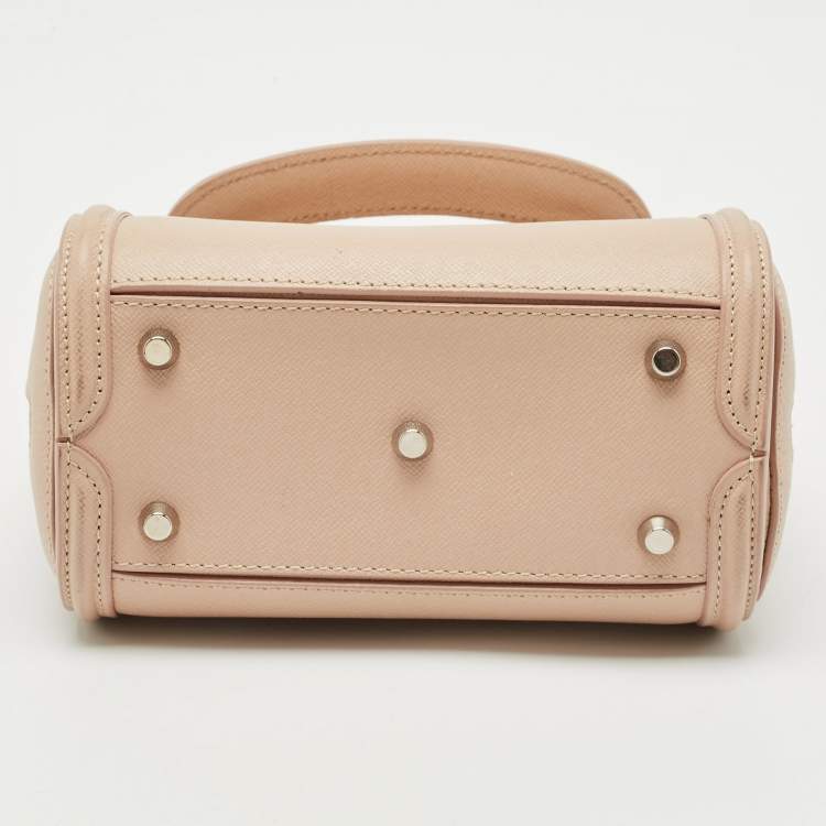 Pre Owned Alexander McQueen Beige Leather Mini Heroine Satchel