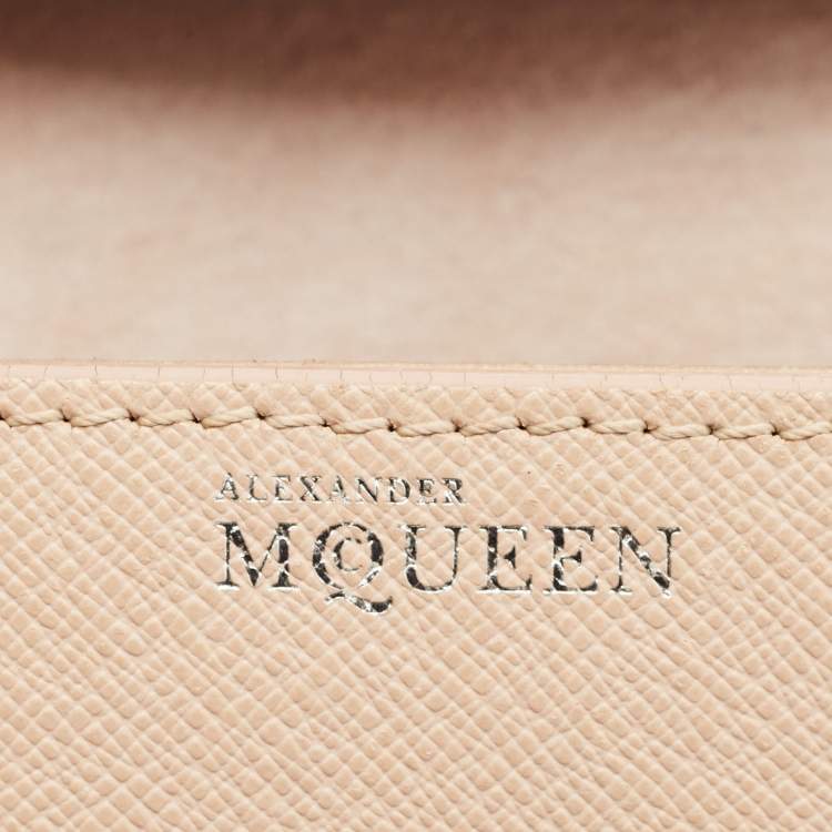 Pre Owned Alexander McQueen Beige Leather Mini Heroine Satchel