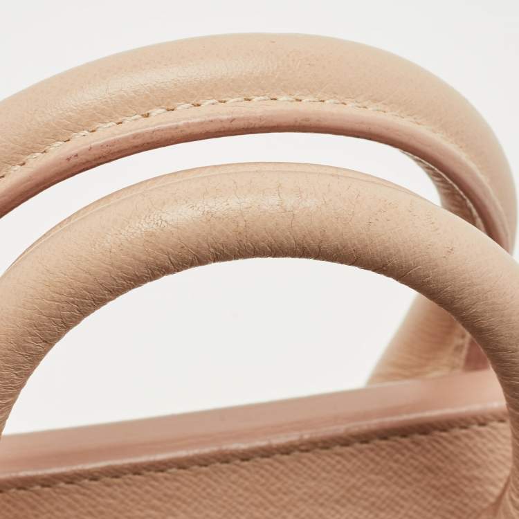 Pre Owned Alexander McQueen Beige Leather Mini Heroine Satchel