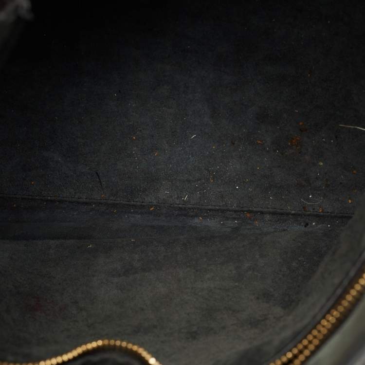 Pre Owned Alexander McQueen Black Leather Medium Heroine Tote
