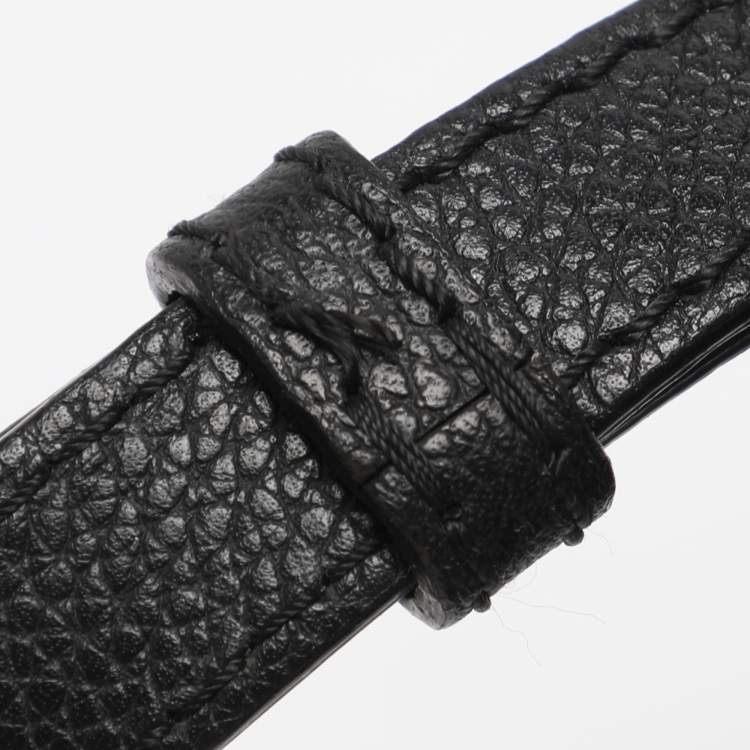 Pre Owned Alexander McQueen Black Leather Skull Padlock Satchel