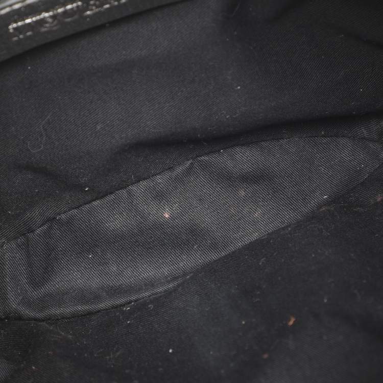 Pre Owned Alexander McQueen Metallic Silver Leather Small De Manta Clutch