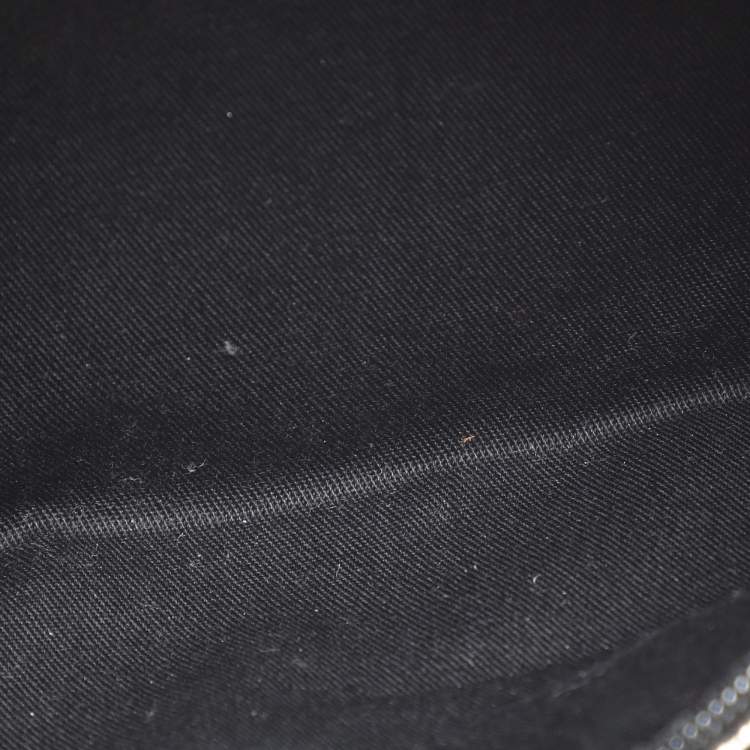 Pre Owned Alexander McQueen Metallic Silver Leather Small De Manta Clutch