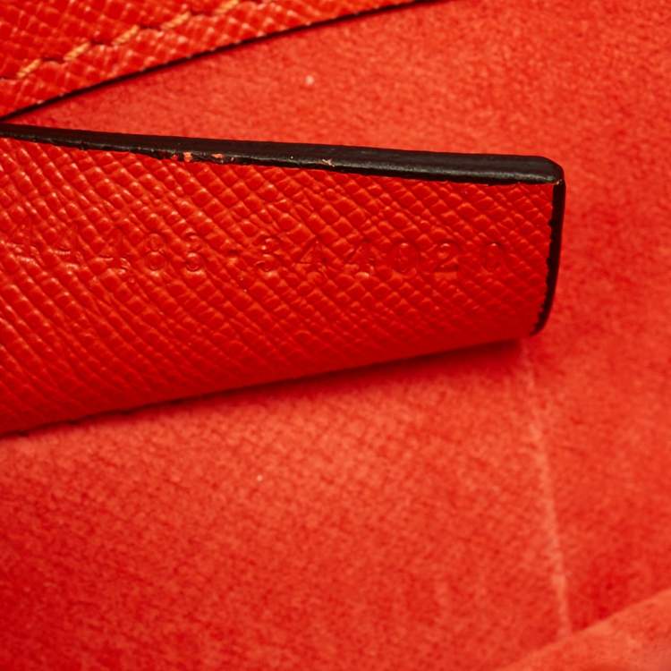 Pre Owned Alexander McQueen Orange Leather Heroine Flap Shoulder Bag