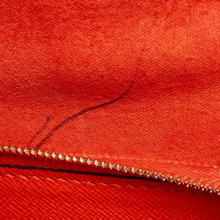 Pre Owned Alexander McQueen Orange Leather Heroine Flap Shoulder Bag