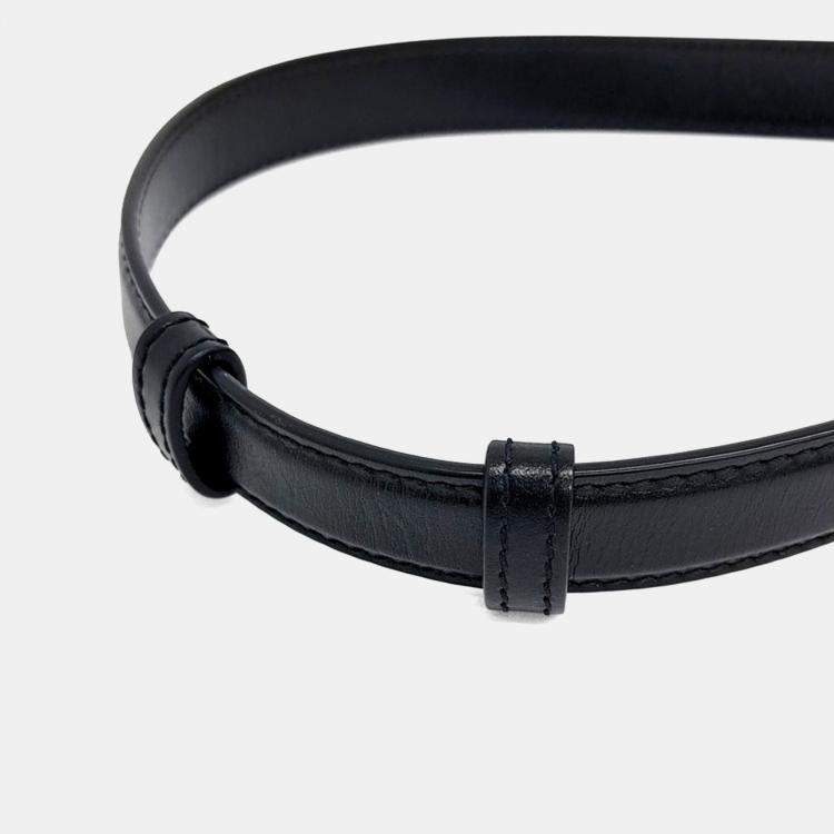 Pre Owned Alexander McQueen Beige Black Leather Curve Bucket Bag