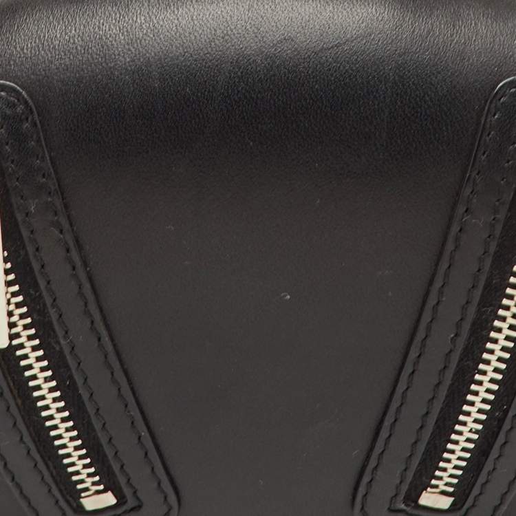 Pre Owned Alexander McQueen Box Black Leather Clutch