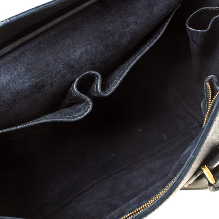 Pre Owned Alexander McQueen Black Leather Medium Heroine Tote