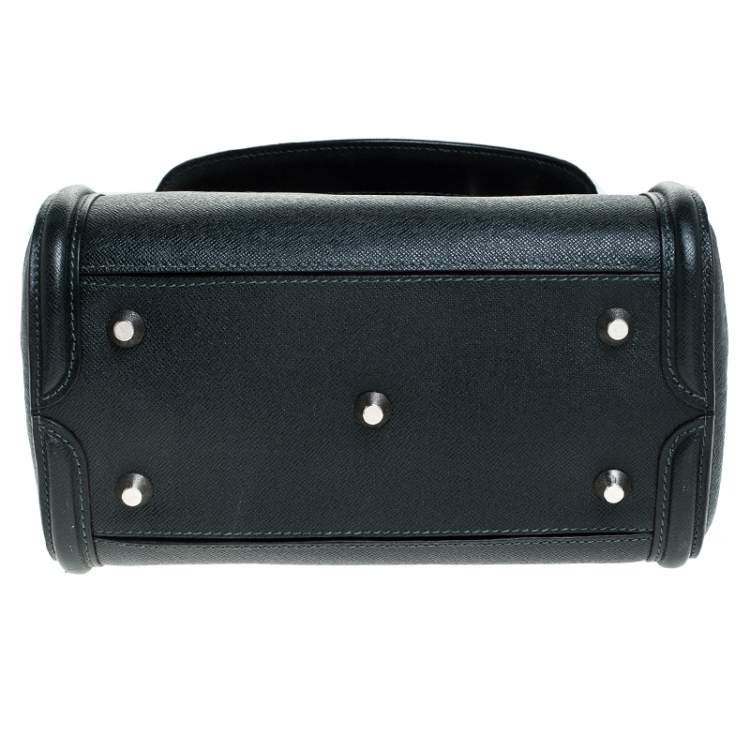 Pre Owned Alexander McQueen Deep Green Leather Small Heroine Satchel
