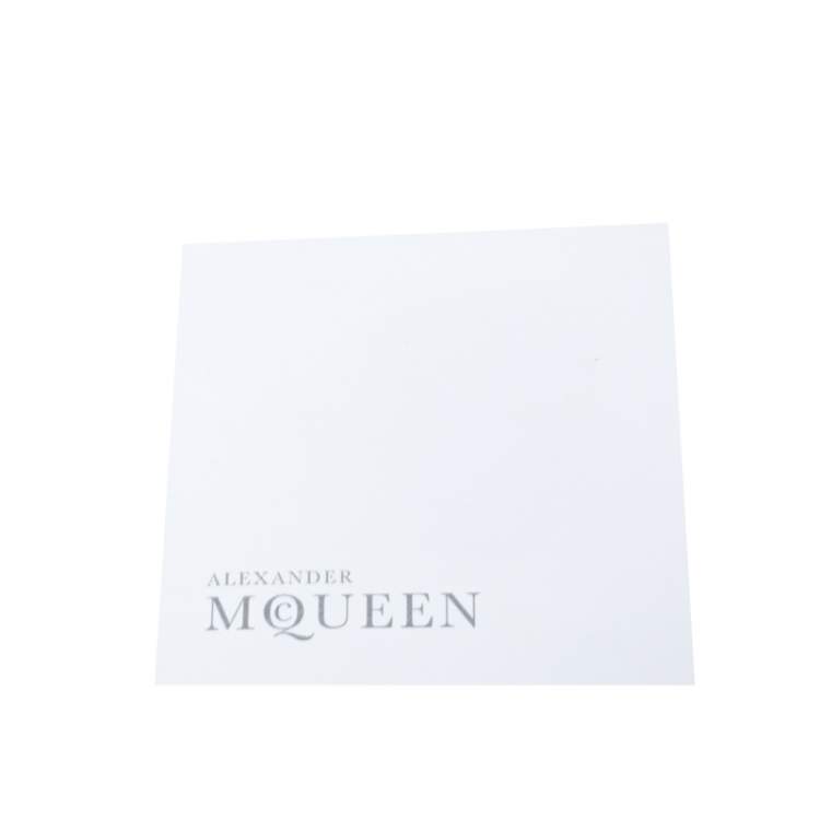 Pre Owned Alexander McQueen Orange Leather Medium De Manta Clutch