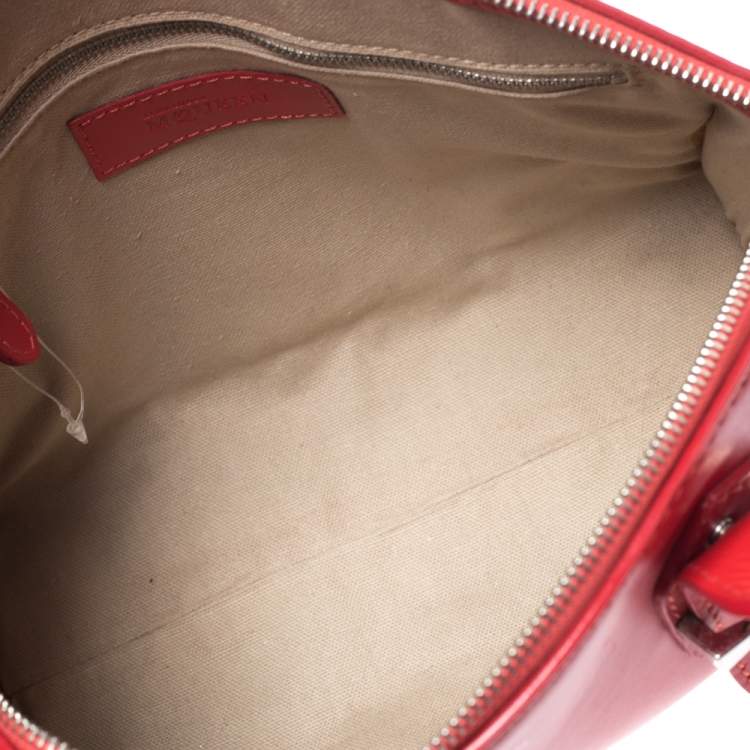 Pre Owned Alexander McQueen Red Leather Small Legend Tote 