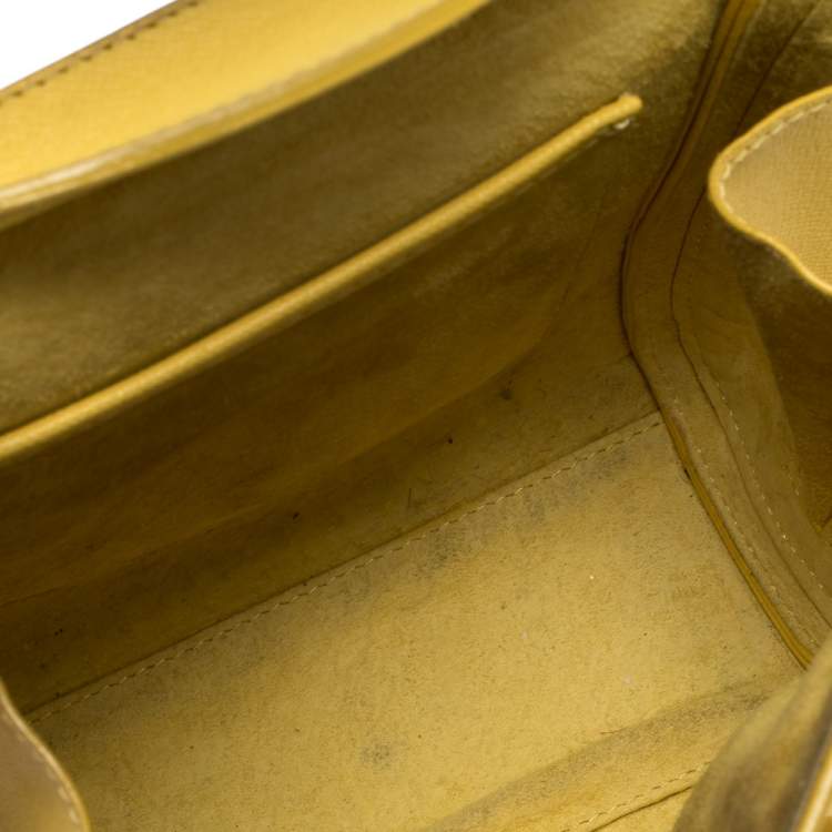 مملوكة مسبقًا Alexander McQueen Yellow Leather Mini Heroine Bag