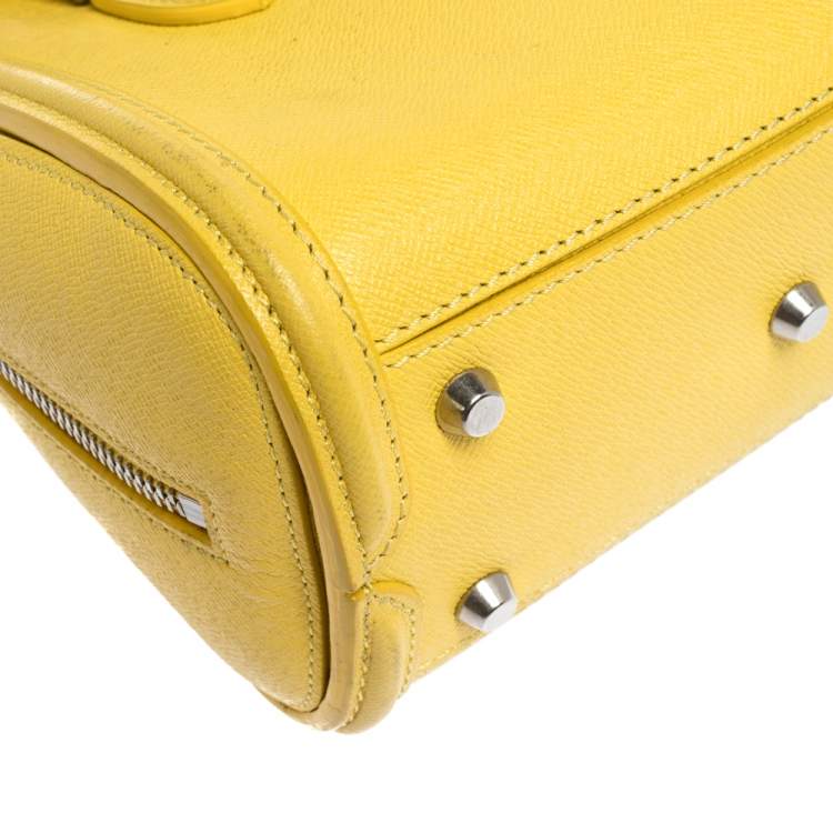 مملوكة مسبقًا Alexander McQueen Yellow Leather Mini Heroine Bag