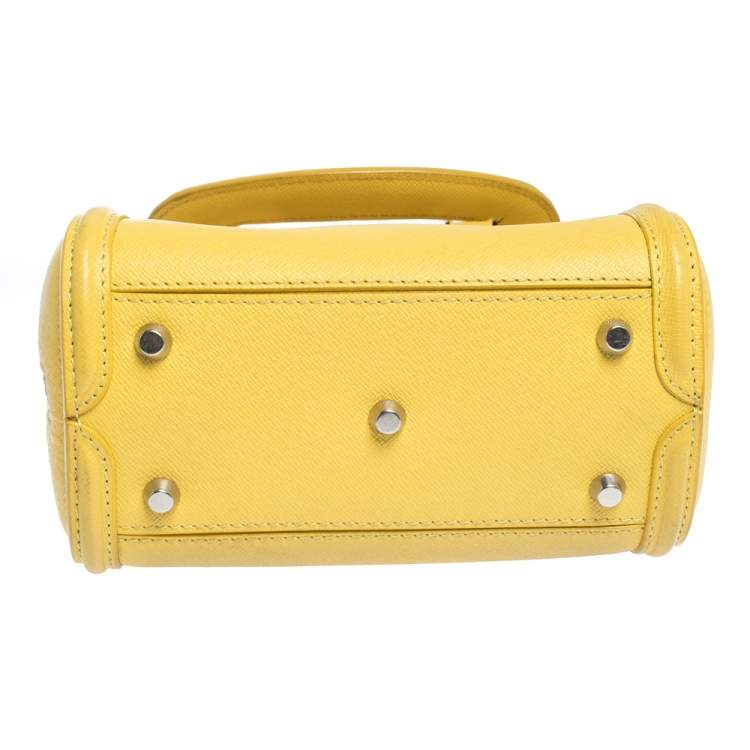 مملوكة مسبقًا Alexander McQueen Yellow Leather Mini Heroine Bag