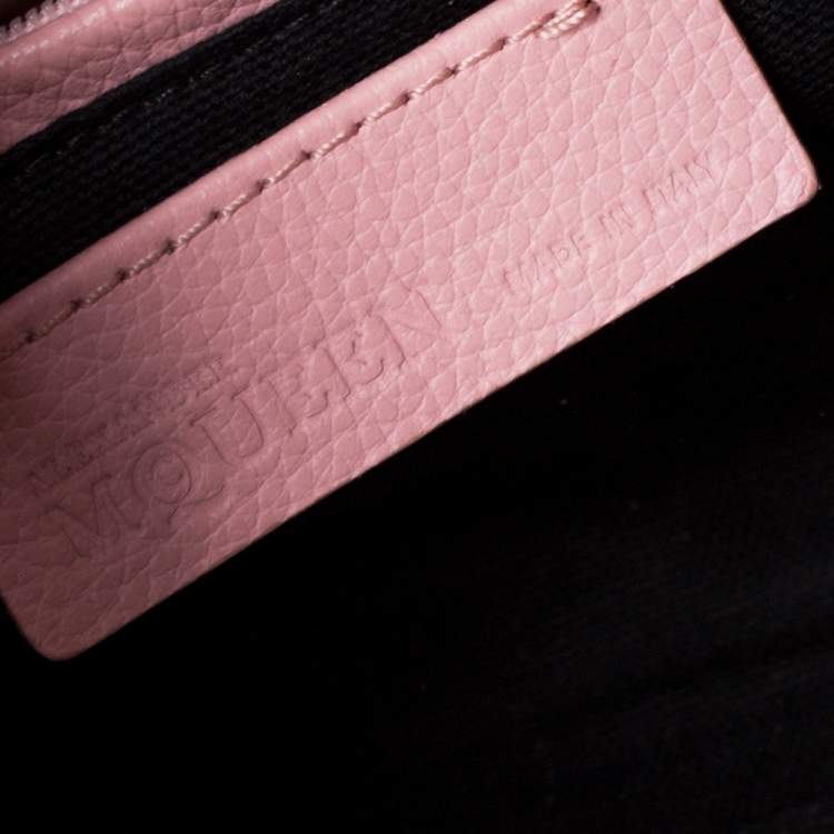 مملوكة مسبقًا Alexander McQueen Pink Pebbled Leather Mini Skull Padlock Zip Tote